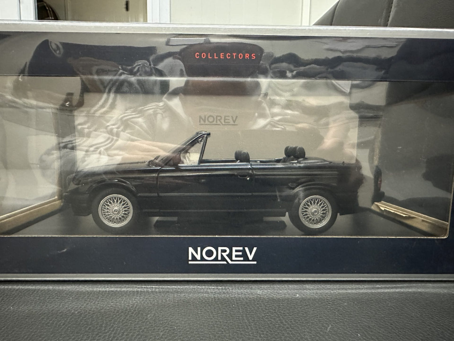 Bmw 325i E30 1991 Cabrio black 1:18 Norev 183211 Бмв 325i Е30 Кабрио черен
