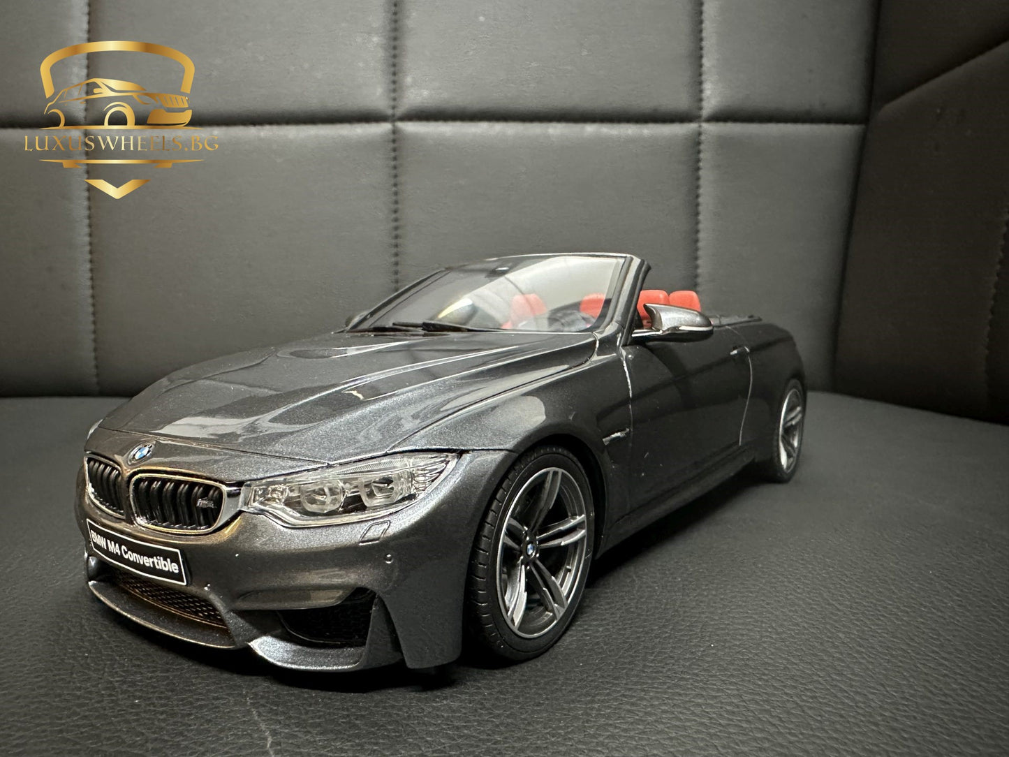 Bmw M4 F83 Cabrio grey Limitiert 713/2000 1:18 GT Spirit GT081 Бмв M4 Кабрио сив Лимитирана