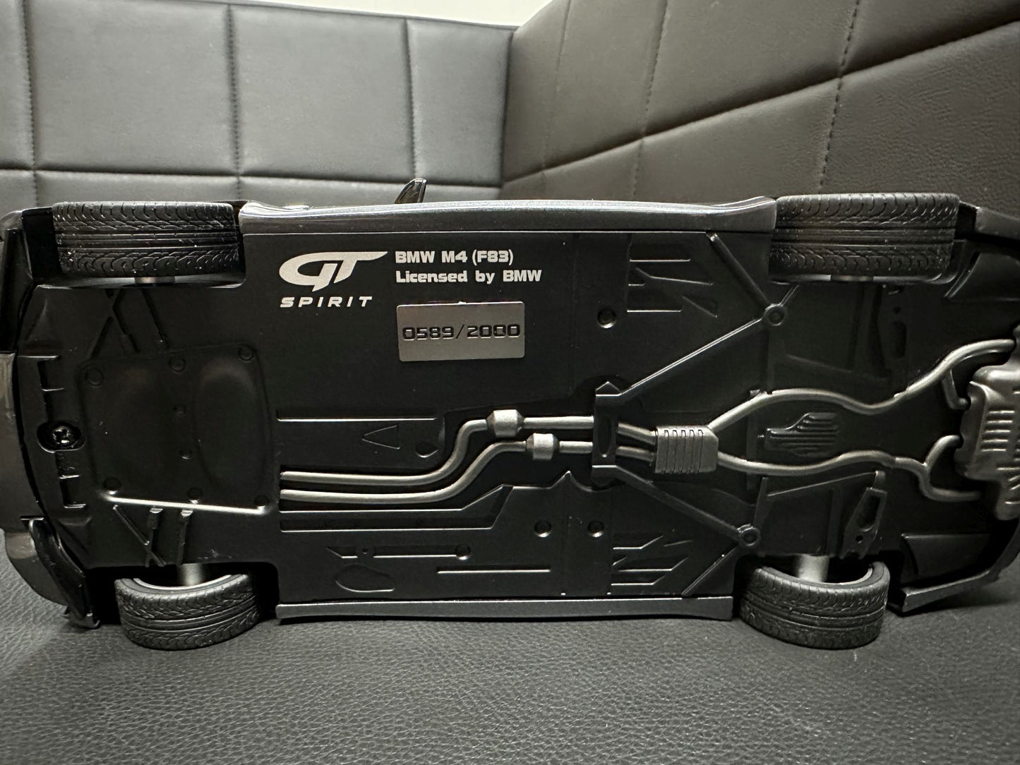 Bmw M4 F83 Cabrio grey Limitiert 589/2000 1:18 GT Spirit GT081 Бмв M4 Кабрио сив Лимитирана