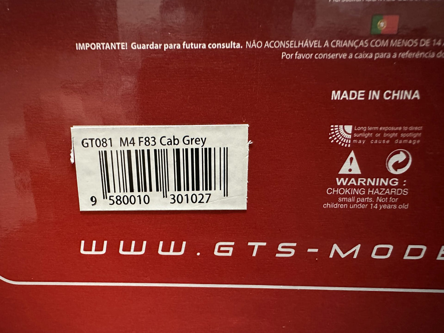 Bmw M4 F83 Cabrio grey Limitiert 713/2000 1:18 GT Spirit GT081 Бмв M4 Кабрио сив Лимитирана