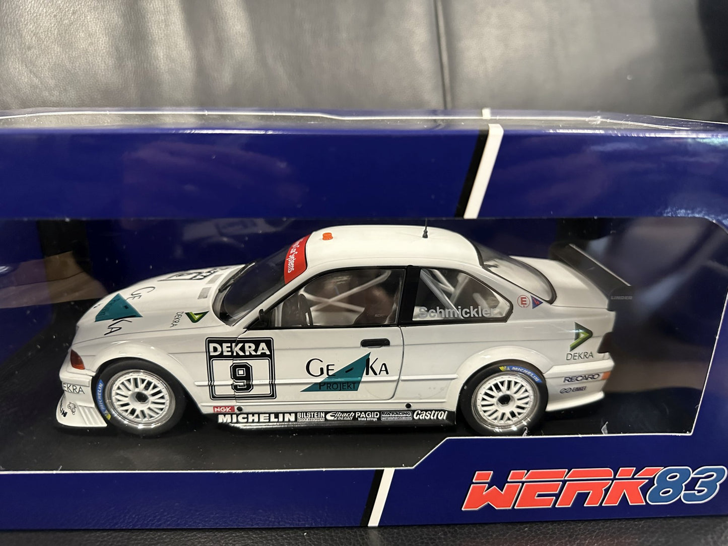 Bmw M3 E36 1994 Frank Schmickler white 1:18 WERK 83 W1800703 Бмв M3 Е36 1994 бял