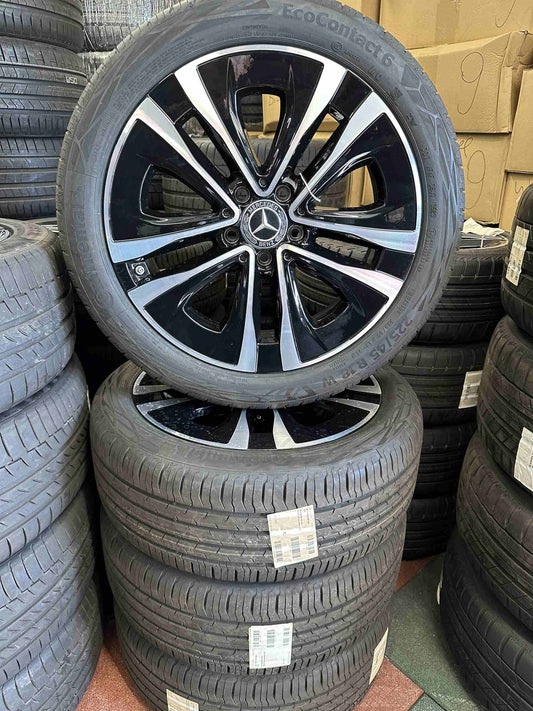 Оригинал Като Нови Mercedes A B Cla Klasse 18 Zoll W177 W247 W118 Мерцедес А Б Цла Класа 18 цола джанти летен комплект летни гуми