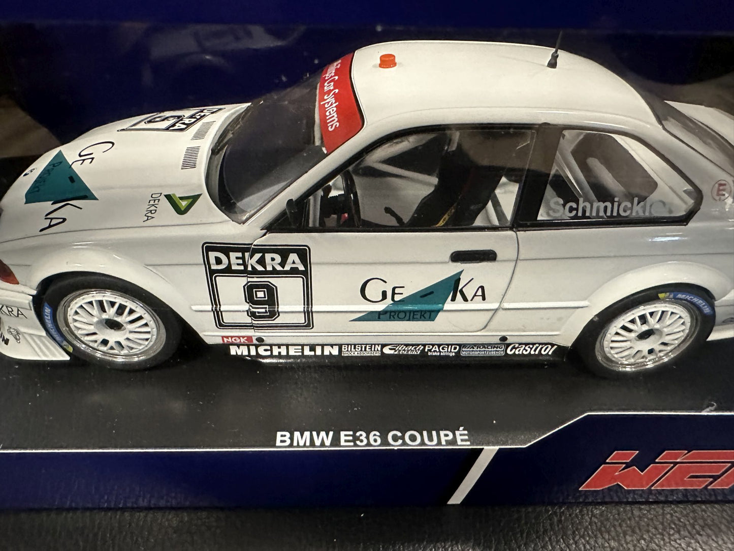 Bmw M3 E36 1994 Frank Schmickler white 1:18 WERK 83 W1800703 Бмв M3 Е36 1994 бял
