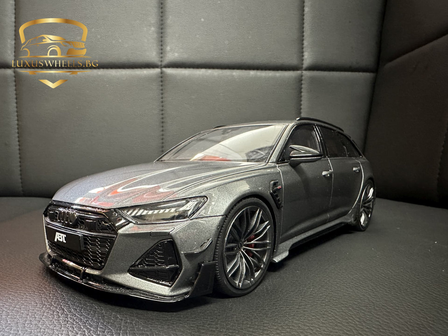 Audi RS6 ABT Kombi grey Limitiert 455/2100 1:18 GT Spirit GT292 Ауди РС6 сив Комби Лимитирана