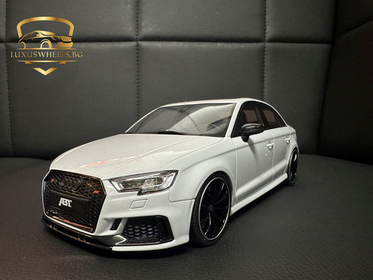 Audi RS3 ABT white Limitiert 307/999 1:18 GT Spirit GT346 Ауди РС3 бял Лимитирана