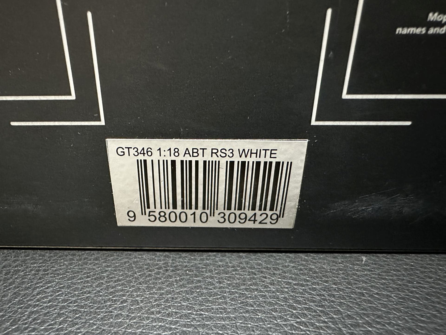 Audi RS3 ABT white Limitiert 307/999 1:18 GT Spirit GT346 Ауди РС3 бял Лимитирана