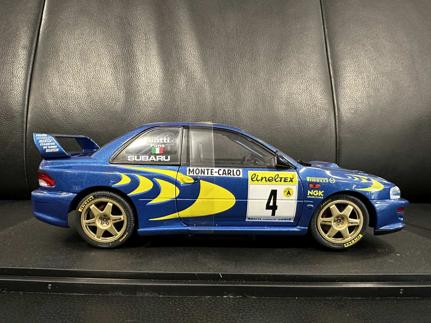 Subaru Impreza S5 WRC MonteCarlo 1997 blue 1:18 Solido S1807405 Субару Импреза Монте Карло син