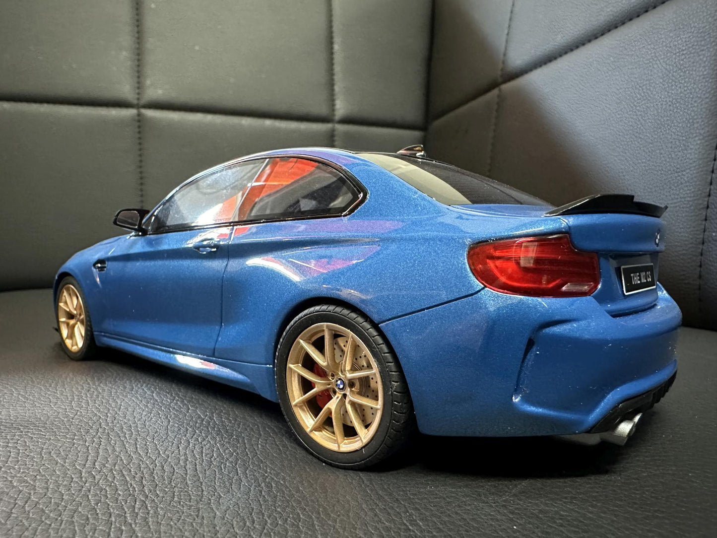 Bmw M2 CS F87 blue Limitiert 583/1600 1:18 GT Spirit GT353 Бмв M2 син Лимитирана