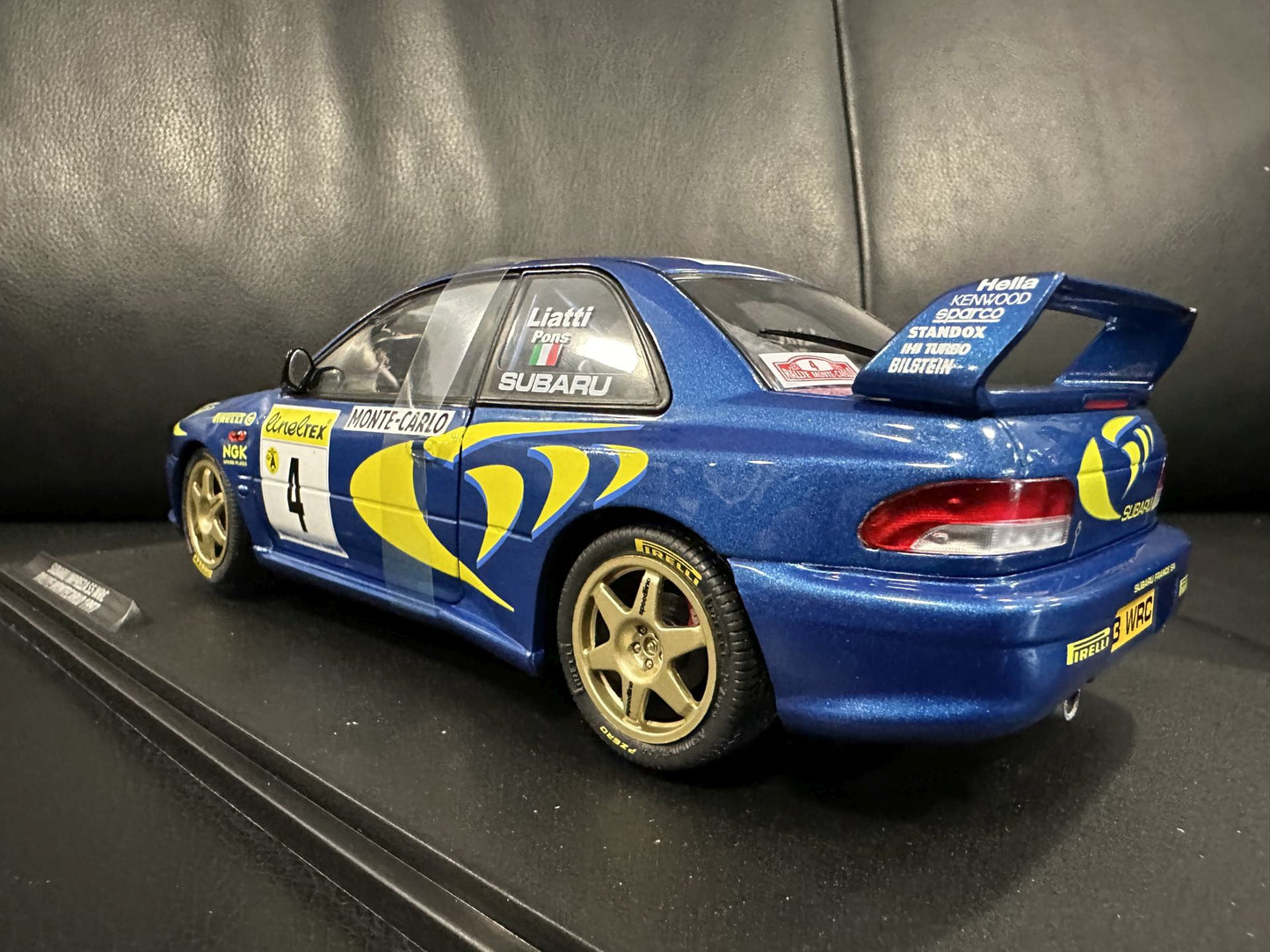 Subaru Impreza S5 WRC MonteCarlo 1997 blue 1:18 Solido S1807405 Субару Импреза Монте Карло син
