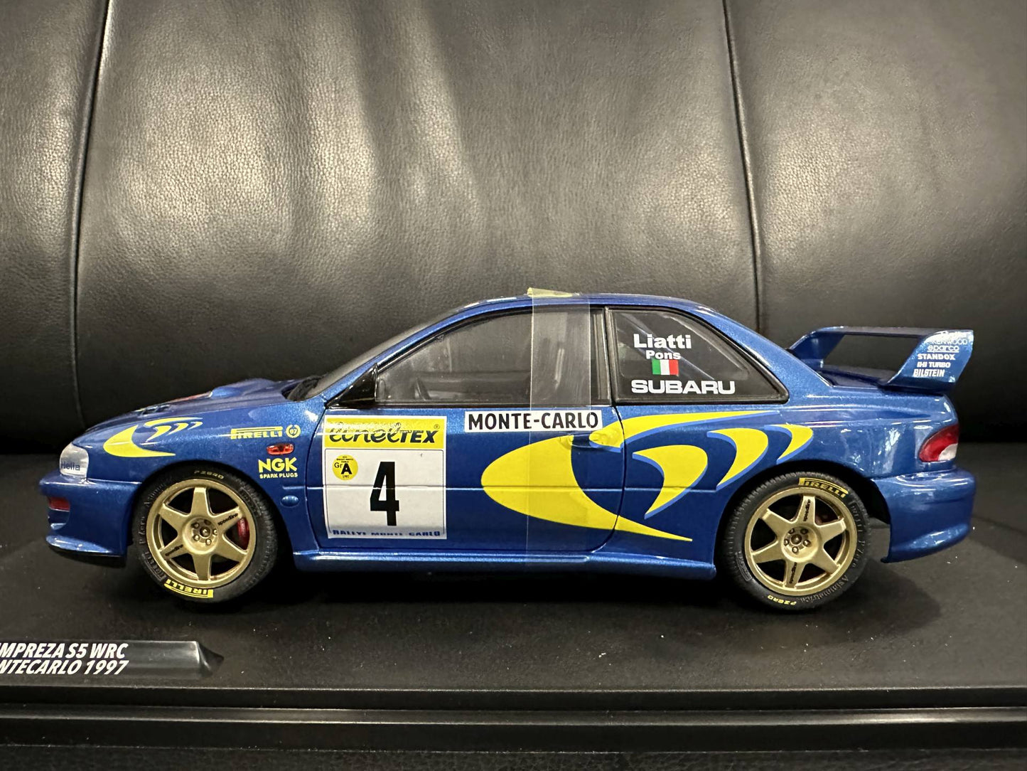 Subaru Impreza S5 WRC MonteCarlo 1997 blue 1:18 Solido S1807405 Субару Импреза Монте Карло син