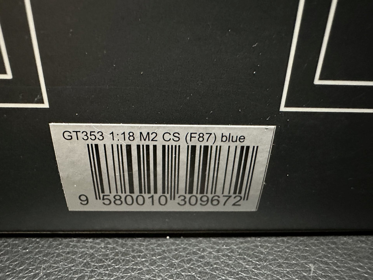 Bmw M2 CS F87 blue Limitiert 583/1600 1:18 GT Spirit GT353 Бмв M2 син Лимитирана