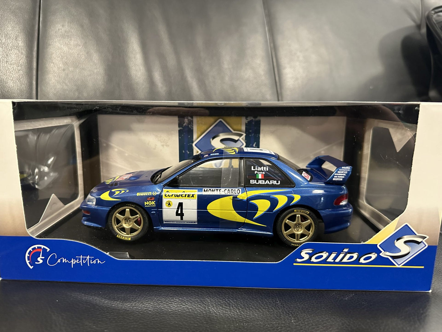 Subaru Impreza S5 WRC MonteCarlo 1997 blue 1:18 Solido S1807405 Субару Импреза Монте Карло син