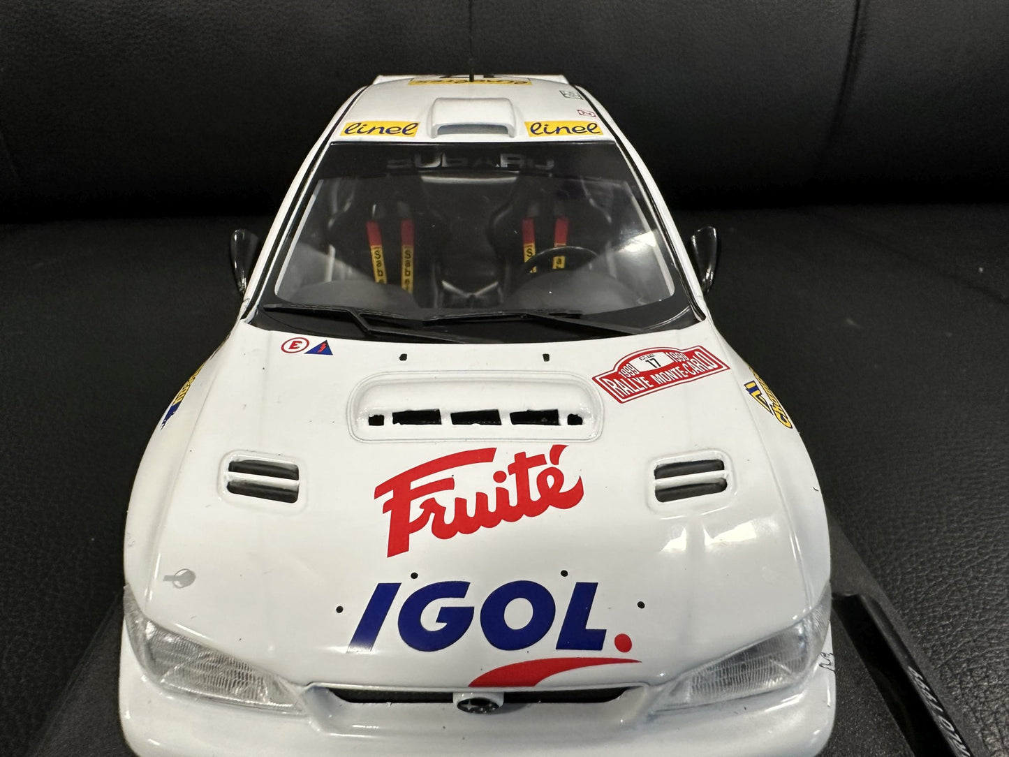 Subaru Impreza S5 WRC MonteCarlo 1999 white 1:18 Solido S1807407 Субару Импреза Монте Карло бял