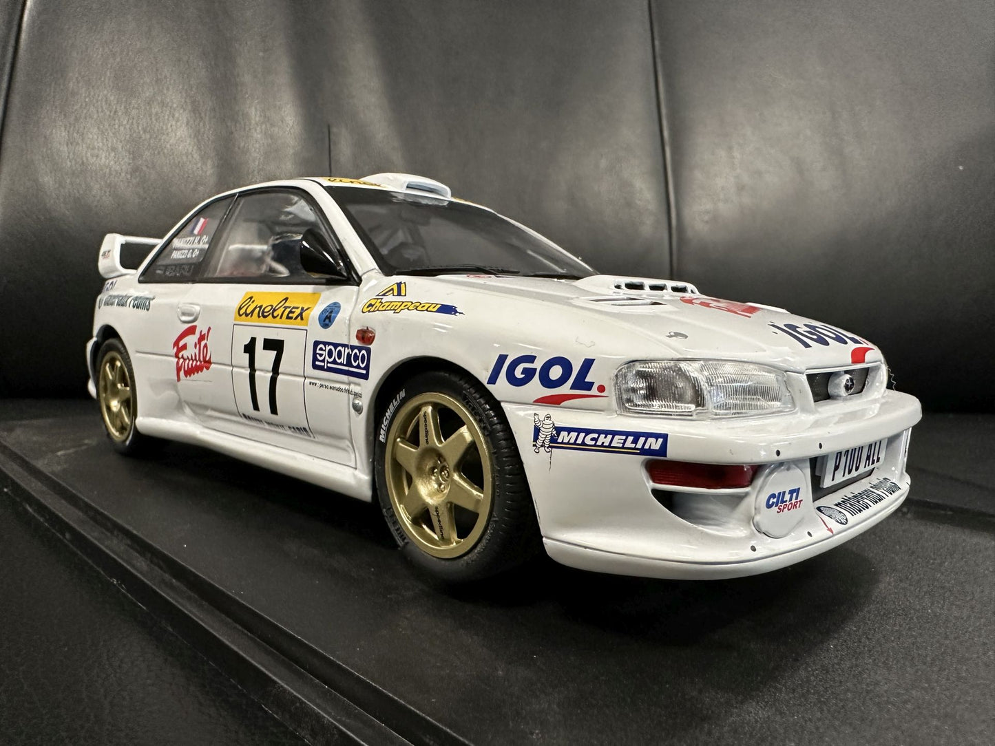 Subaru Impreza S5 WRC MonteCarlo 1999 white 1:18 Solido S1807407 Субару Импреза Монте Карло бял