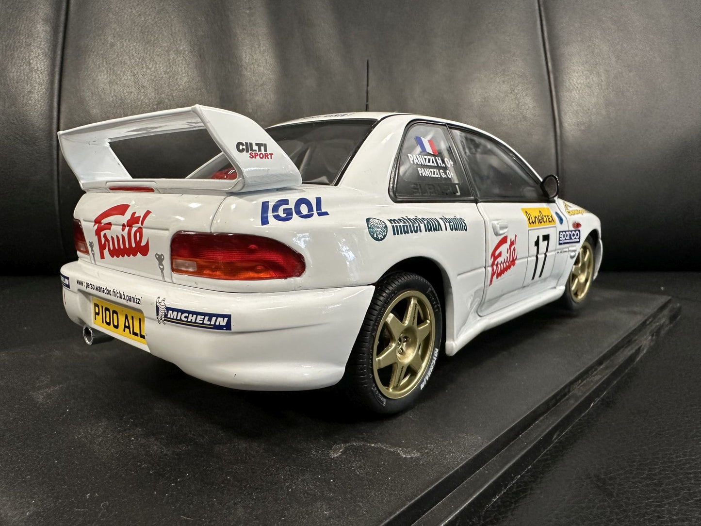 Subaru Impreza S5 WRC MonteCarlo 1999 white 1:18 Solido S1807407 Субару Импреза Монте Карло бял