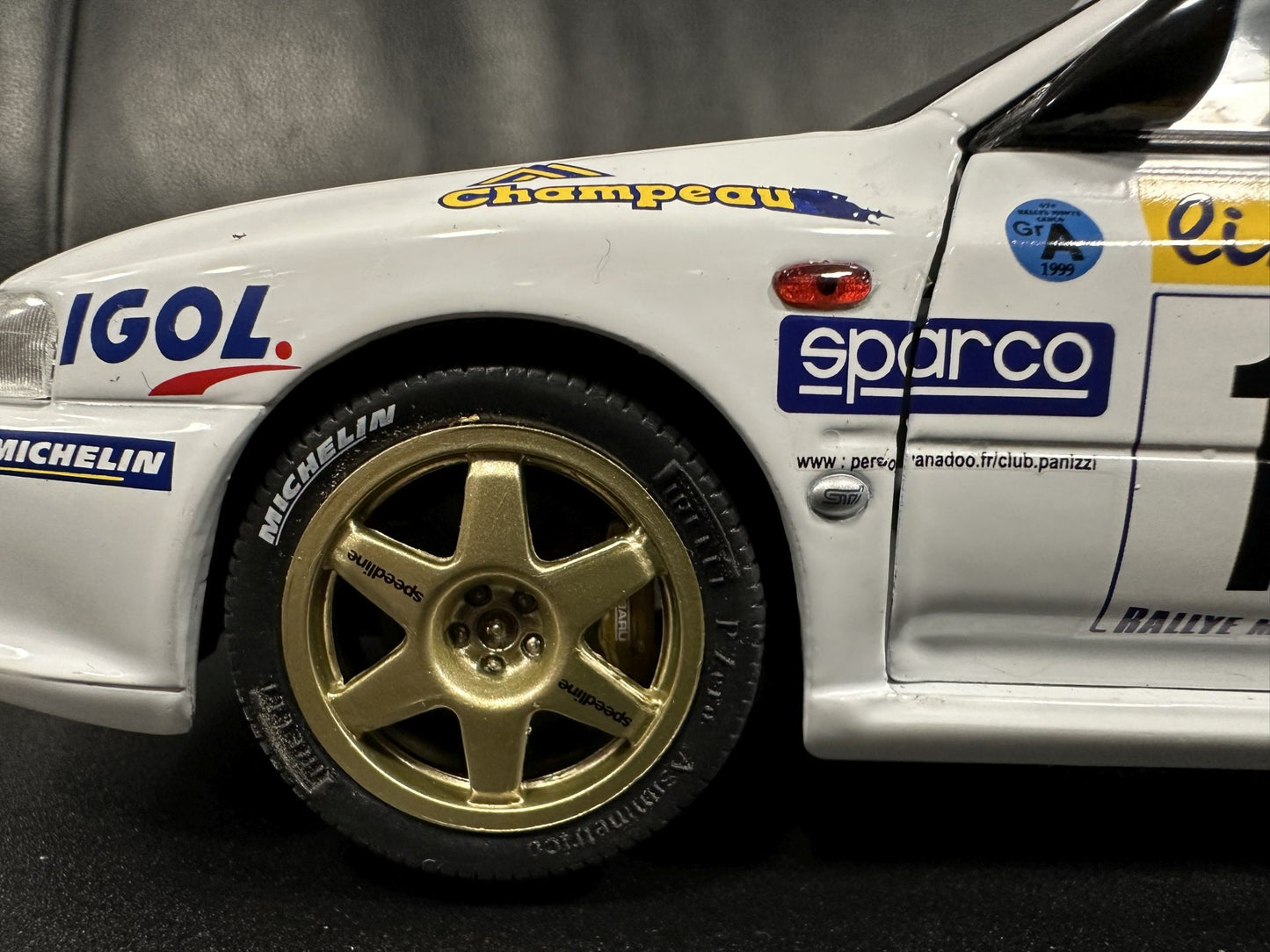 Subaru Impreza S5 WRC MonteCarlo 1999 white 1:18 Solido S1807407 Субару Импреза Монте Карло бял