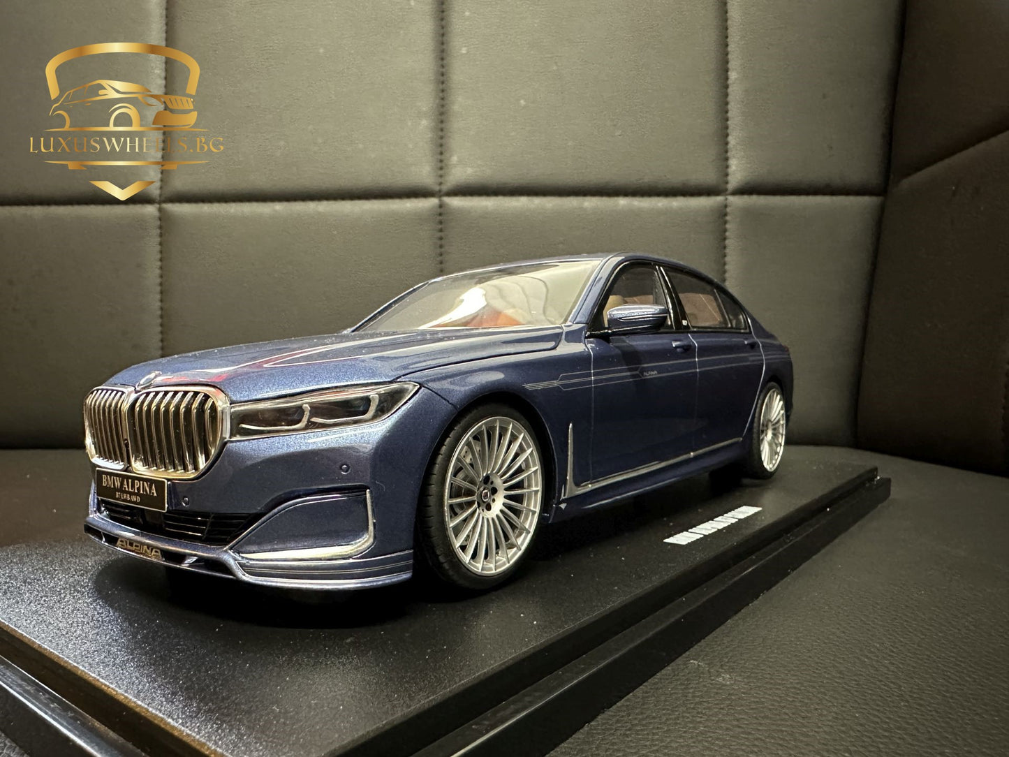 Bmw Alpina B7 Limousine blue Limitiert 755/1500 1:18 GT Spirit GT465 Бмв Алпина син седан Лимитирана