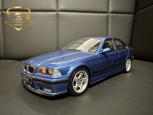Bmw M3 E36 Limousine blue Limitiert 1572/3000 1:18 OTTO OT1082 Бмв M3 Е36 син Лимитирана