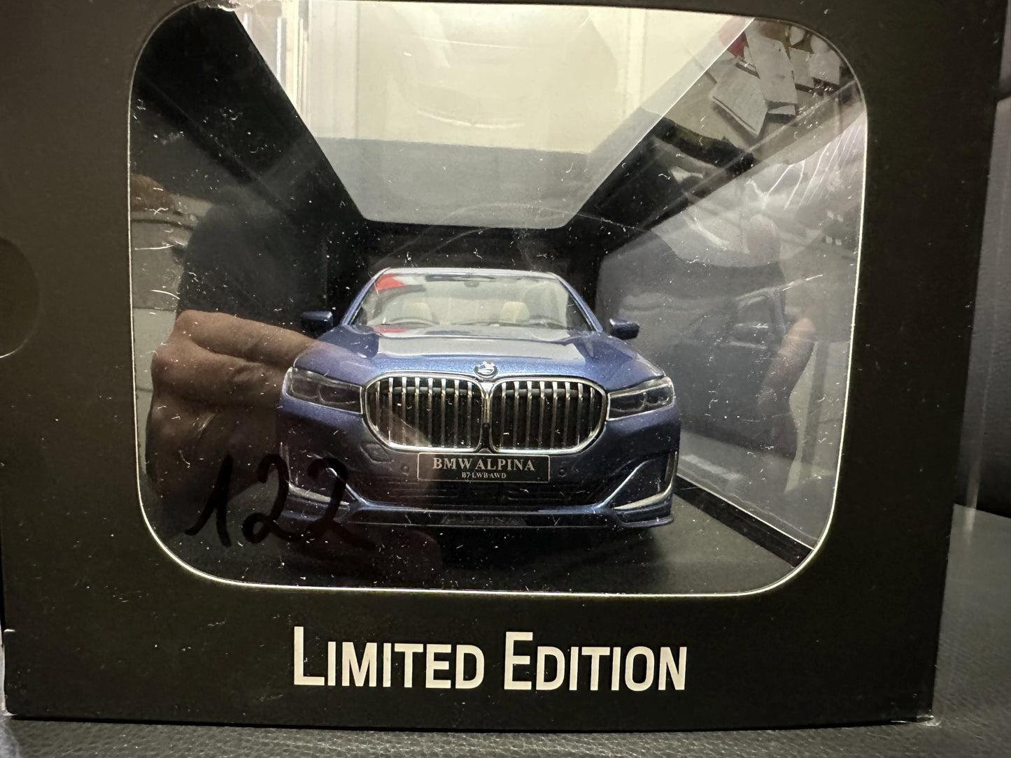 Bmw Alpina B7 Limousine blue Limitiert 755/1500 1:18 GT Spirit GT465 Бмв Алпина син седан Лимитирана