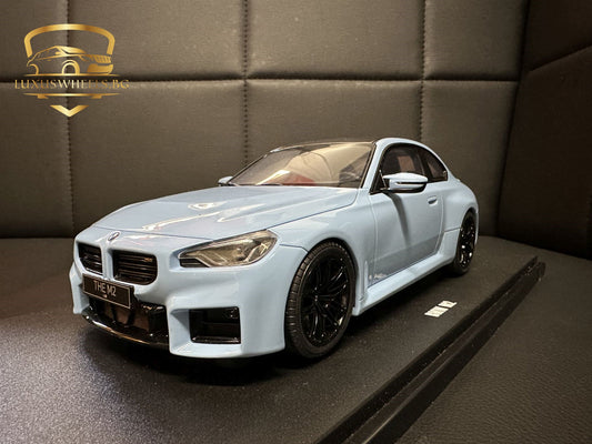 Bmw M2 G87 blue 1:18 GT Spirit GT424 Бмв M2 небесно син