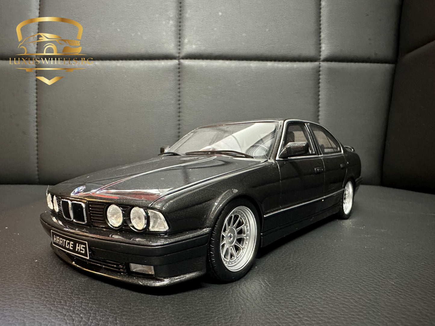 Bmw H5 Hartge E34 V12 Limousine black Limitiert 366/999 1:18 OTTO OT362B Бмв Е34 черен Лимитирана