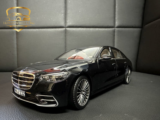 Mercedes Benz S Klasse W223 black 1:18 NOREV 183801  Мерцедес Бенц С Класа черен