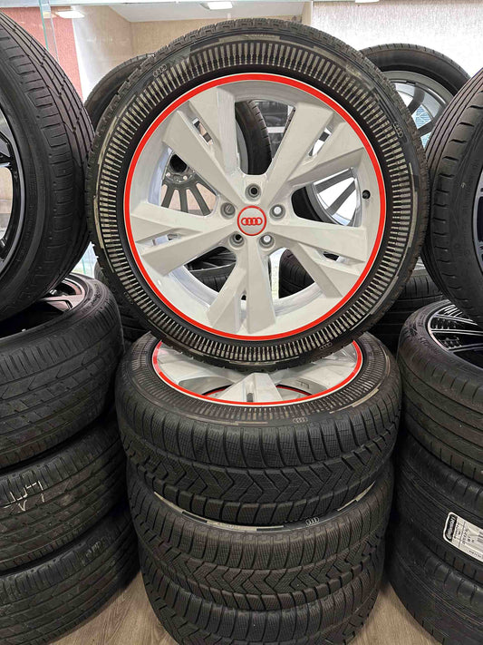 Оригинал Уникат Audi SQ4 Q4 Etron F4 20 Zoll Ауди SQ4 Q4 Etron  Алуминиеви джанти 20 цола зимен комплект зимни гуми