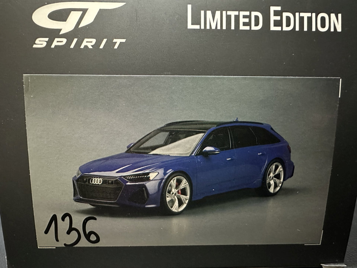 Audi RS6 Tribute Edition Kombi blue Limitiert 472/1100 1:18 GT Spirit GT854 Ауди РС6 син Комби Лимитирана