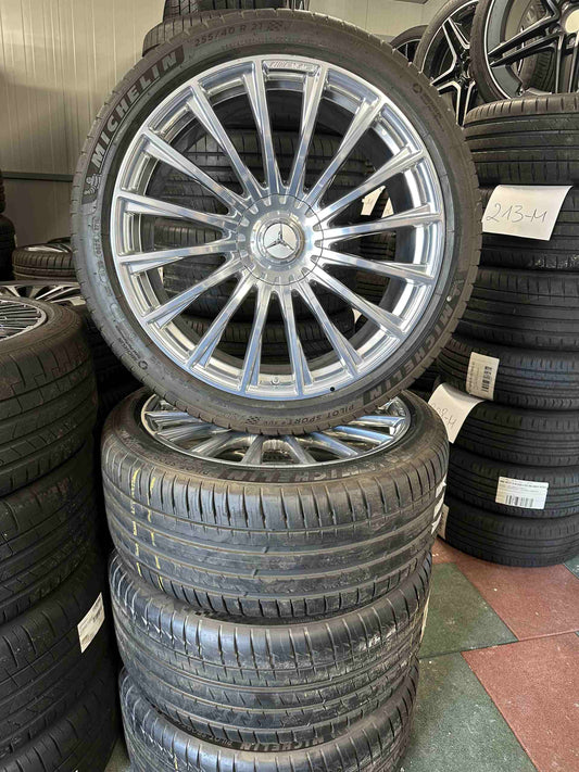 Оригинал Mercedes S63 AMG W223 V223 Chrom 21 Zoll Мерцедес С63 AMG W223 V223 21 цола AMG Хром джанти летен комплект летни гуми