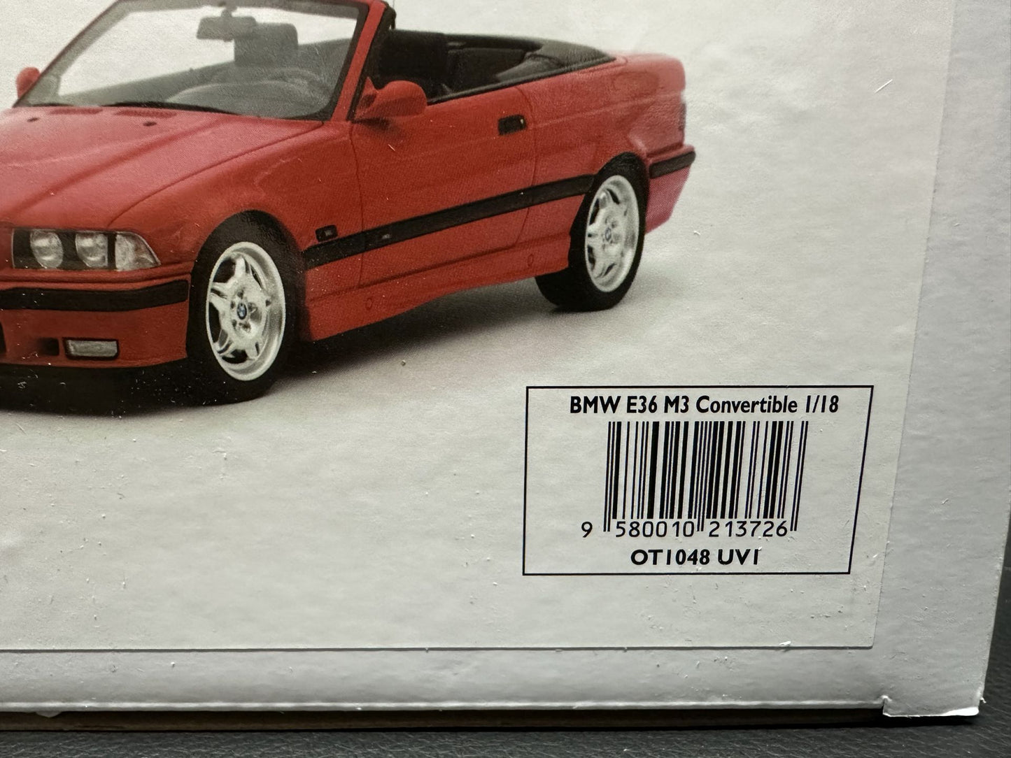 Bmw M3 E36 Cabrio red Limitiert 175/2500 1:18 OTTO OT1048 Бмв M3 Е36 червен Кабрио Лимитирана