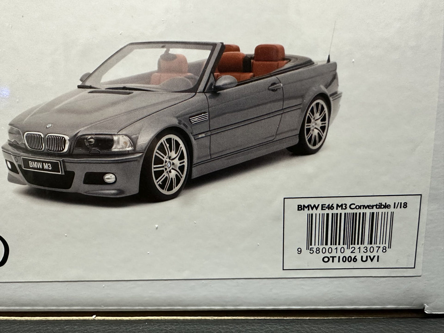 Bmw M3 E46 Cabrio grey Limitiert 457/2000 1:18 OTTO OT1006 Бмв M3 Е46 Кабрио сив Лимитирана