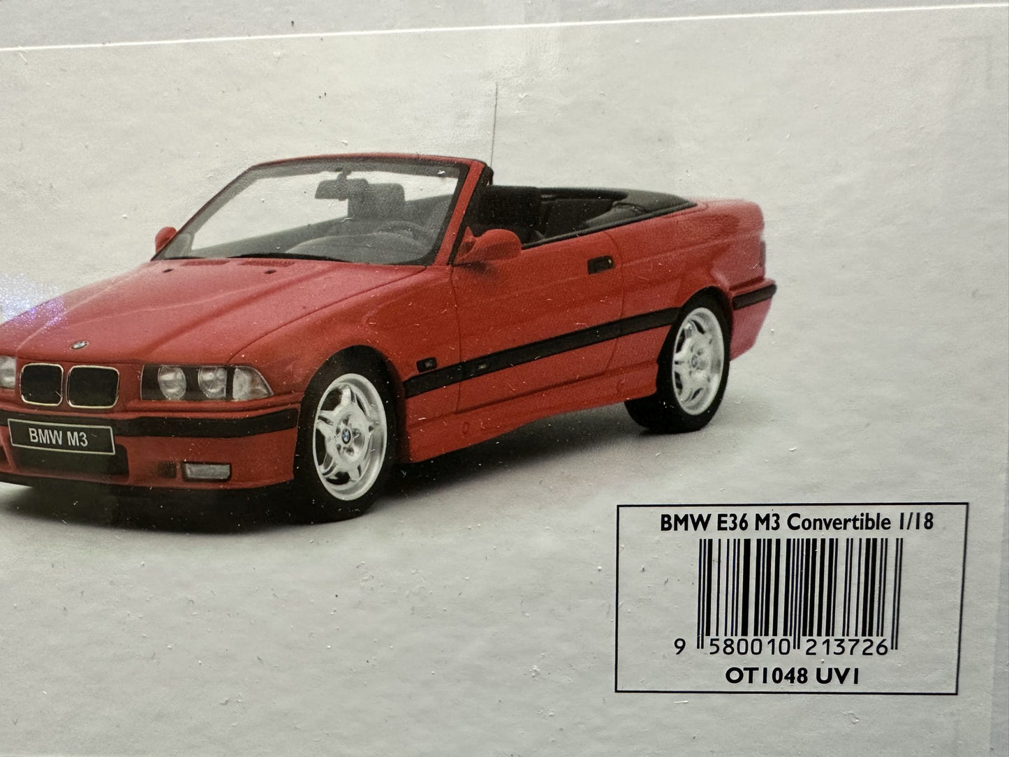 Bmw M3 E36 Cabrio red Limitiert 173/2500 1:18 OTTO OT1048 Бмв M3 Е36 червен Кабрио Лимитирана