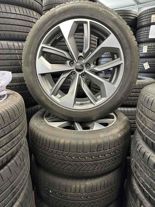 Оригинал Като Нови Audi Q7 SQ7 4M Etron E-Tron 4KE 20 Zoll Ауди Q7 SQ7 Етрон Е-Трон 4М 4КЕ Алуминиеви джанти 20 цола зимен комплект зимни гуми