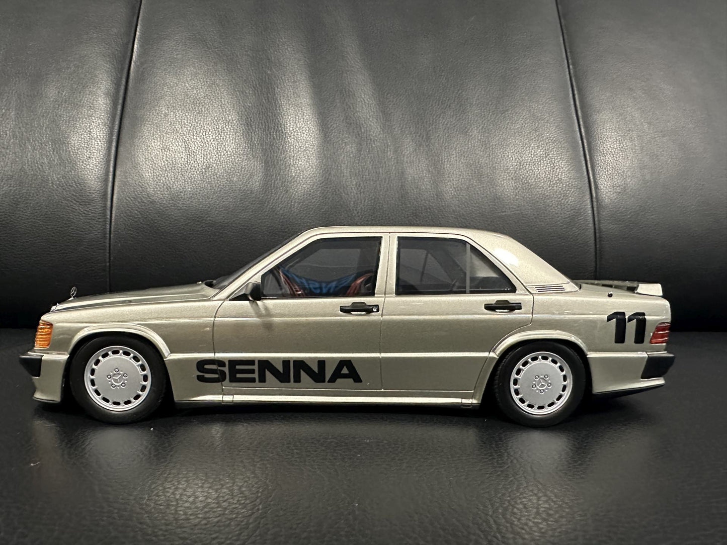 Mercedes Benz 190E 2.3 16V Senna 1984 Nürburgring silver Limitiert 548/2000 1:18 Ottomobile OT1041 Мерцедес Бенц 190Е В16 Лимитирана сив