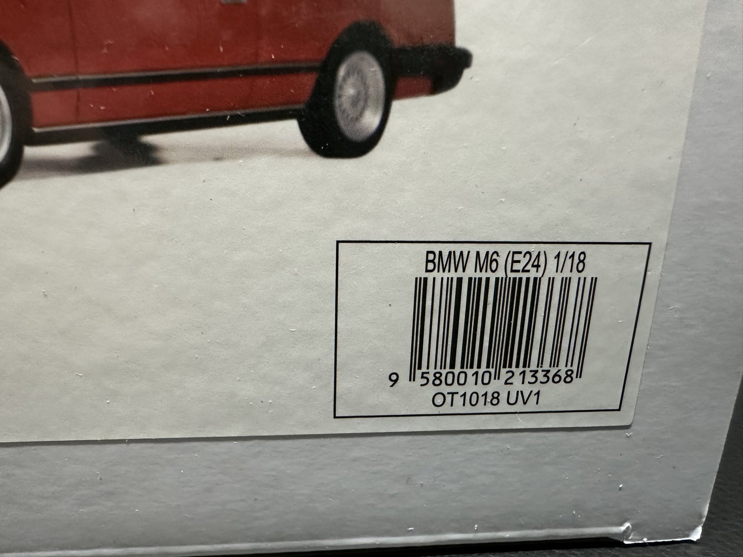 Bmw M6 E24 US 1986 Limousine red Limitiert 346/3000 1:18 OTTO OT1018 Бмв М6 Е24 червен Лимитирана