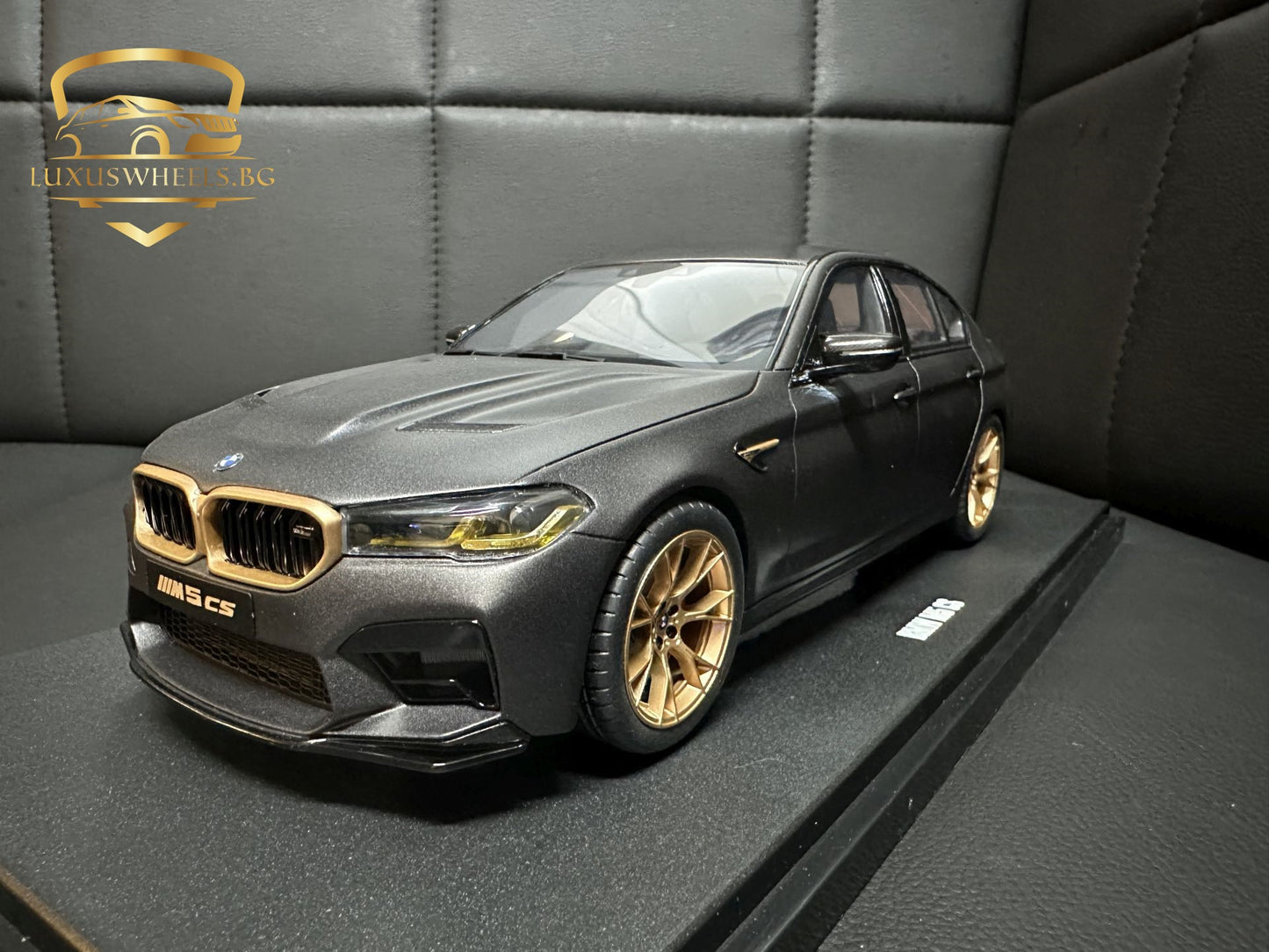 Bmw M5 CS F90 Gold Edition grey Limitiert 1:18 GT Spirit GT893 Бмв M5 сив мат Лимитирана