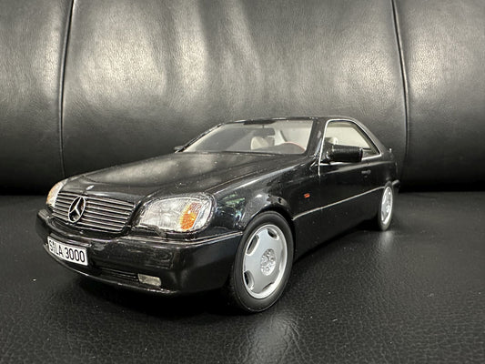Mercedes Benz S Klasse 600SEC V12 Coupe C140 1992 black 1:18 Cult Scale CML079-2 Мерцедес Бенц С Класа 600 СЕК черен