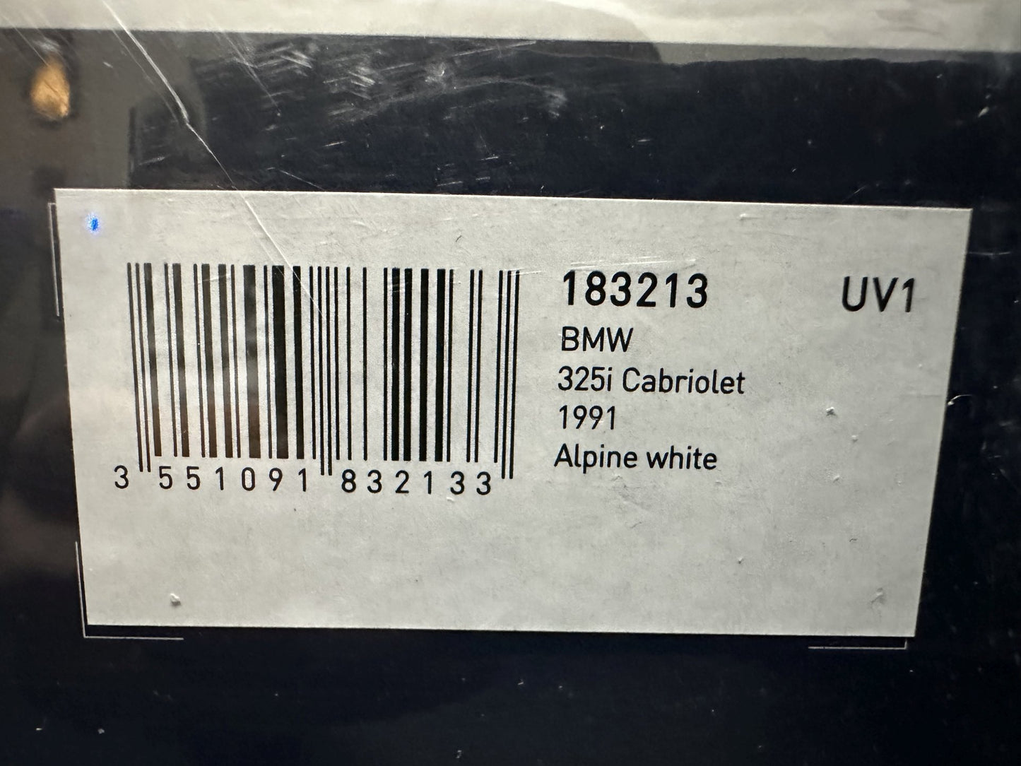 Bmw 325i E30 Cabrio white 1:18 Norev 183213 Бмв 325i Е30 Кабрио бял