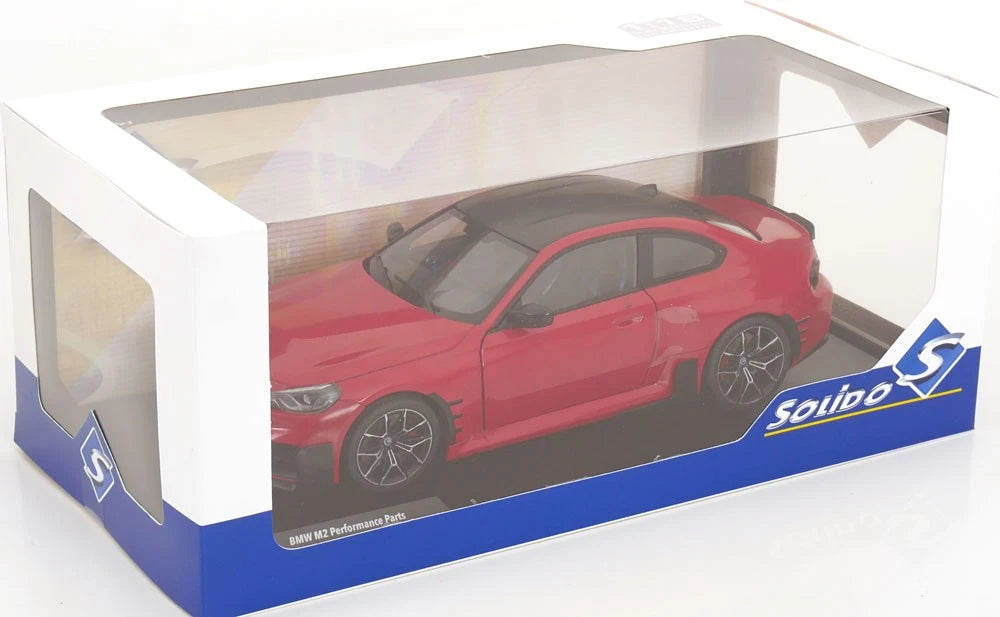 Bmw M2 G87 Performance Coupe red 1:18 Solido S1812902 Бмв M2 Г87 червен Купе