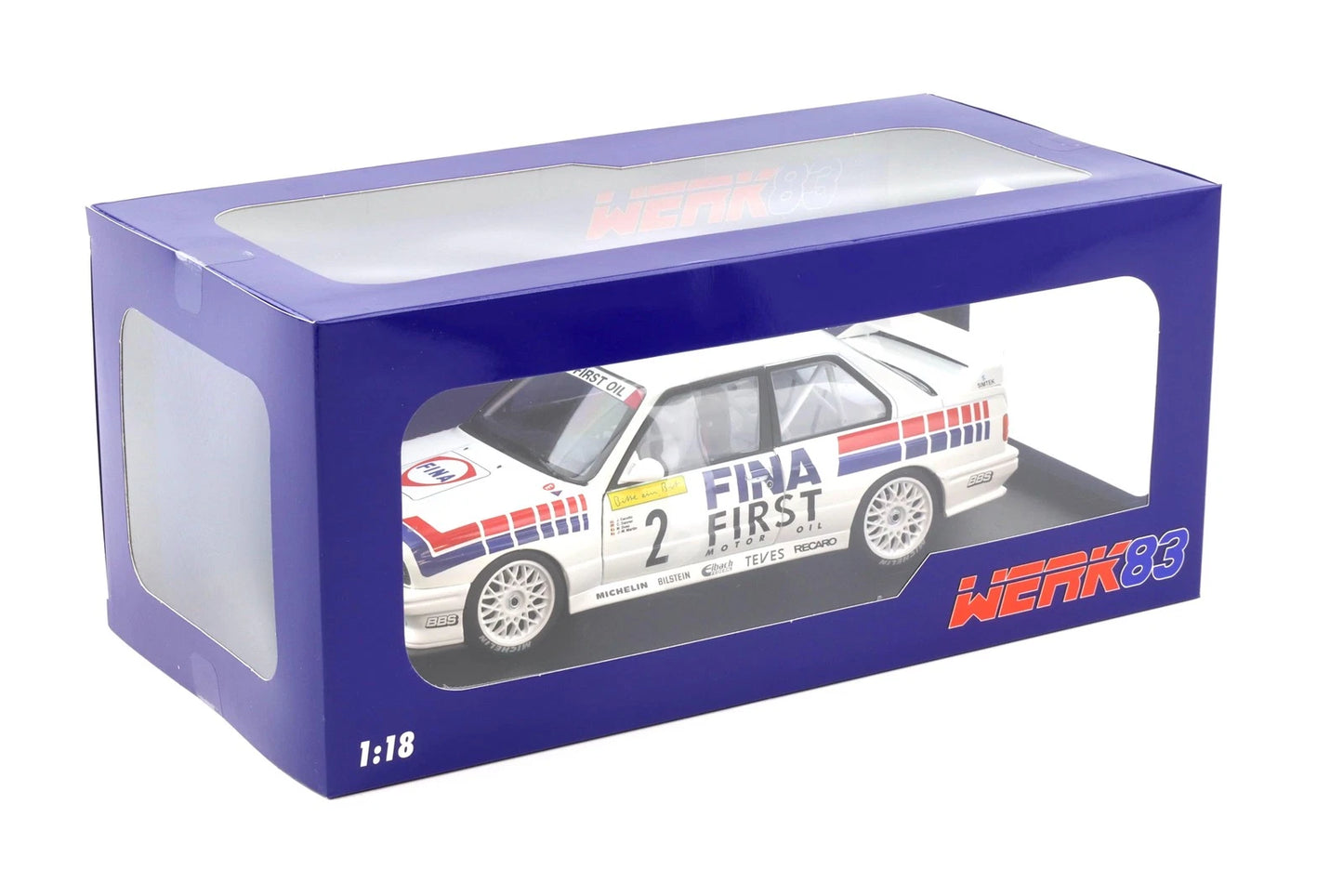 Bmw E30 Winner 24h Nürburgring 1992 white 1:18 WERK 83 W18038003 Бмв Е30 1992 бял
