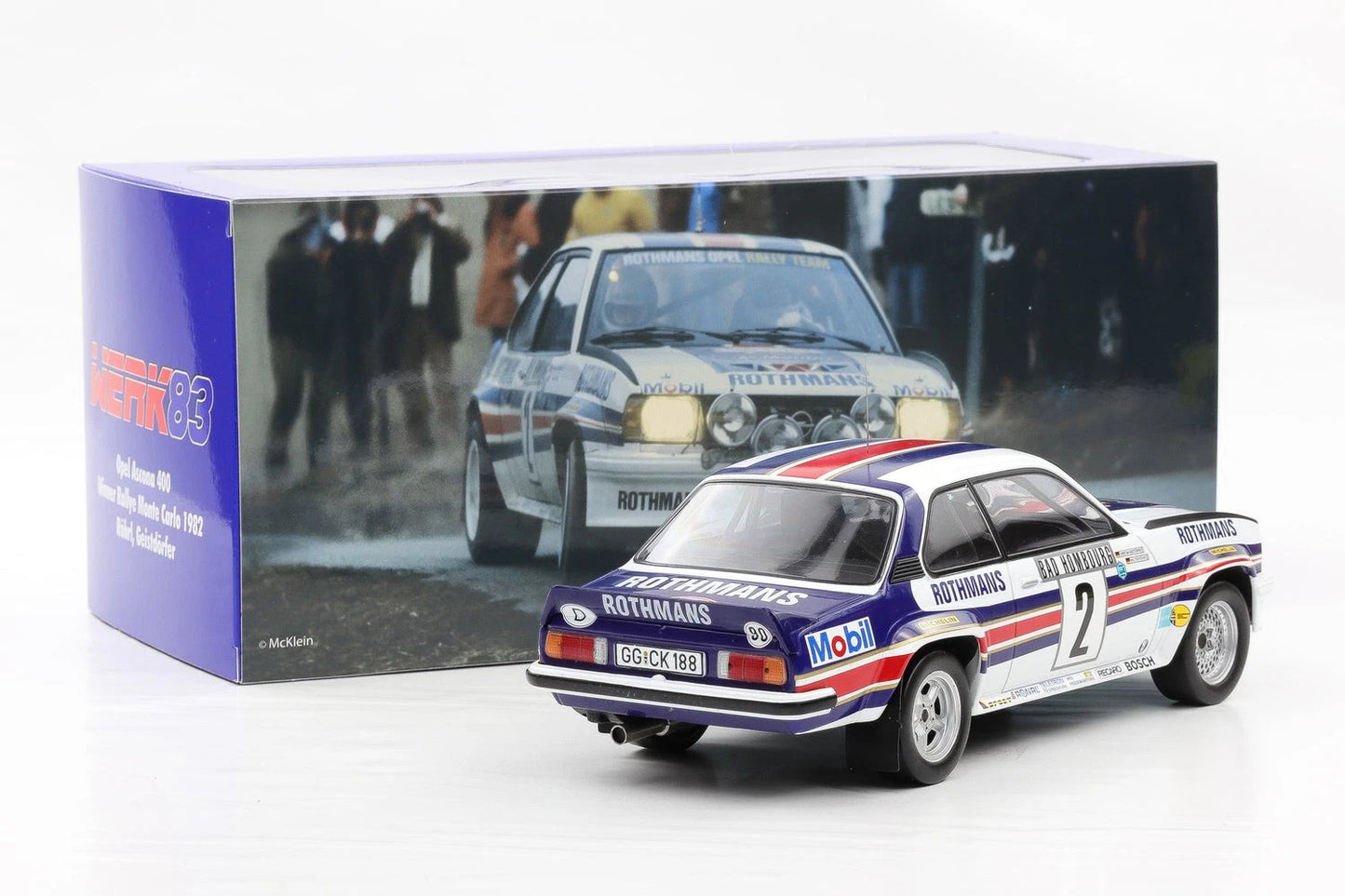 Opel Ascona 400 Rallye Monte Carlo 1982 Werk 83 W1806101 1:18 Опел Аскона Рали Монте Карло 1982