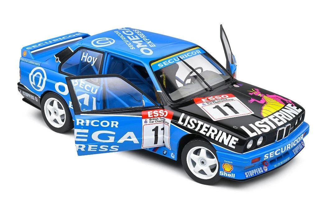 Bmw M3 E30 Rally Britisch BTCC 1991 blue 1:18 Solido S1801522 Бмв М3 Е30 син