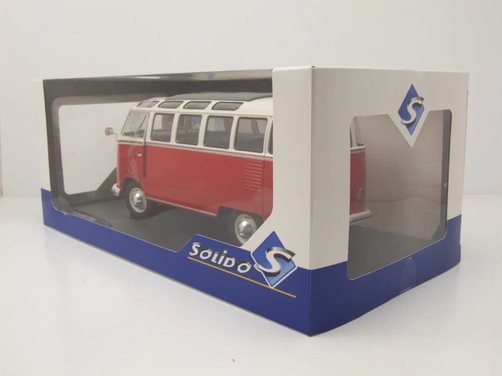 Volkswagen T1 21 Samba red 1:18 Solido S1803402 Фолксваген Т1 червен