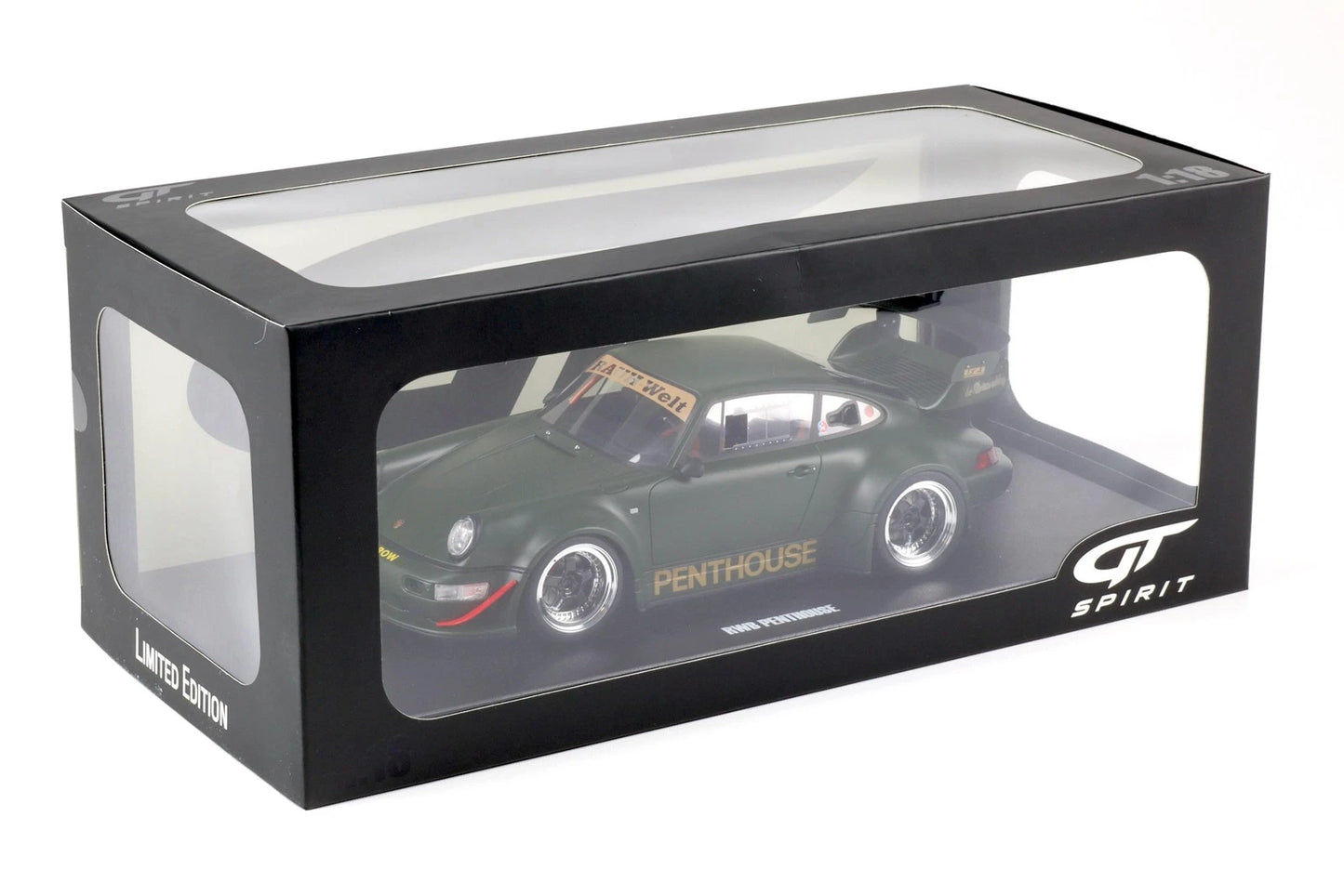 Porsche 911 964 RWB Rauh Welt Penthouse Limitiert green 1:18 GT Spirit GT559 Порше зелен Лимитирана