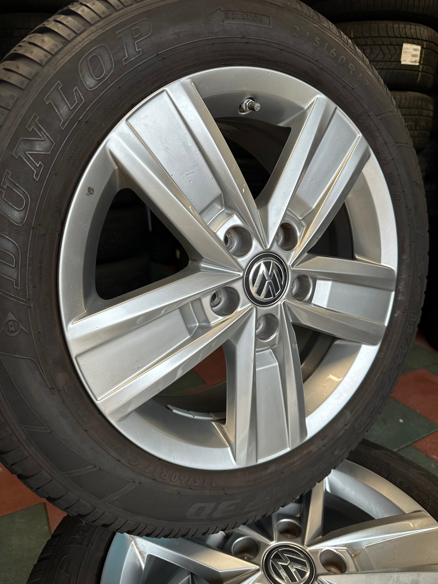 Оригинал VW Volkswagen Transporter T5 T6 17 Zoll Фолксваген Транспортер Т5 Т6 17 цола Алуминиеви джанти зимен комплект зимни гуми