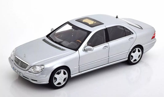 Mercedes Benz S55 AMG W220 grey Limited 500pcs 1:18 NOREV 183816 Мерцедес Бенц С55 АМГ сив отваряем Лимитирана 500
