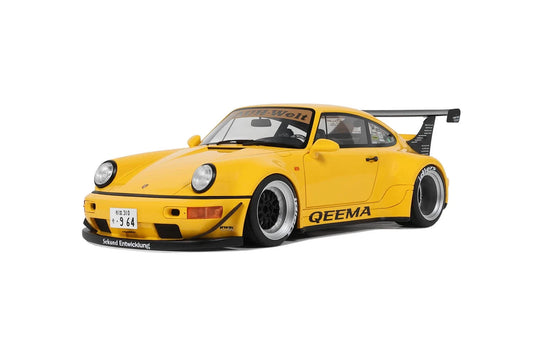 Porsche 911 964 RWB Qeema Limitiert yellow 1:18 GT Spirit GT492 Порше жълт Лимитирана