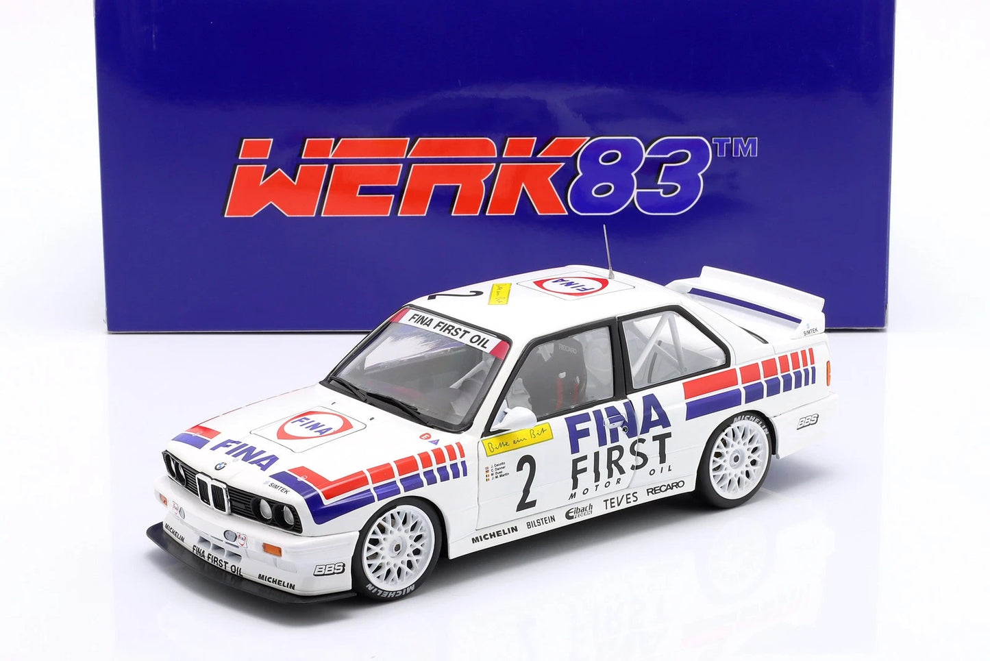 Bmw E30 Winner 24h Nürburgring 1992 white 1:18 WERK 83 W18038003 Бмв Е30 1992 бял