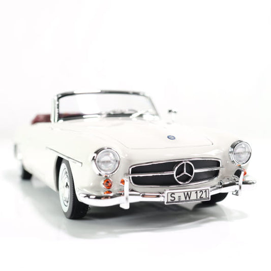 Mercedes Benz 190SL W121 Cabrio white 1:18 NOREV B66040710 Мерцедес Бенц 190СЛ Кабрио бял отваряем