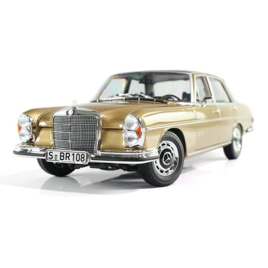 Mercedes Benz 280SE W108 braun 1:18 NOREV B66040680 Мерцедес Бенц 280СЕ кафяв отваряем